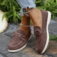 thumbnail image 2 of Brown Women'S Versatile Flat Shoes Fashion Breathable For Spring Summer Comfort Design, 2 of 8
