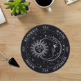 thumbnail image 3 of Tablero de de estrella, rebanada de estrellas, diseño de sol y luna, tablero de madera tallada, adivinación, decoración metafísica del hogar, Negro B Baoblaze Placa de madera de astrología, 3 of 8