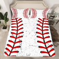thumbnail image 2 of Homewish Gamer Baseball 4pcs Bed Sheets For Teens,Sport Theme King Sheets,Graffiti Splash Super Cozy Sheet Set,Luxury Bedroom Decor, 2 of 7