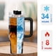 thumbnail image 5 of GODZILLA Vaso aislado de acero inoxidable con asa, diseño temático, regalo para familia, amigos y fans; incluye pajita y encaja en el portavasos estándar, 40 oz, 5 of 6