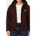 thumbnail image 3 of Carhartt Women's Loose Fit Washed Duck Sherpa Lined Jacket Purple Medium, 3 of 4