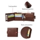thumbnail image 5 of Monedero Sonducket Cartera de cuero de moda tarjetero Bolsa de efectivo color café vertical, 5 of 6