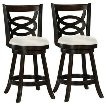Pemberly Row 24" Counter Stool in White (Set of 2)