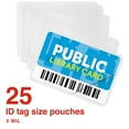 thumbnail image 2 of Staples ID Tag Size Thermal Laminating Pouches 5 mil 25 pack 848467, 2 of 4