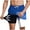 #300-Blue, variant on Men's Quick Dry Swim Trunks with Compression Liner and Palm Print Navy XXXL Big & Tall Gifts for Father