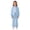 Sky Blue, variant on Girl's 2 Piece Casual Set Lapel Button Down Long Sleeve Shirts Elastic Waist Pockets Pants Loose Comfy Outfits (11-12 Years, Yellow)