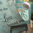 thumbnail image 6 of Sheer Curtains 72 Inches Long, Teal Retro Summer Botanical Floral Light Filtering Window Curtains for Living Room, Vintage Sunflower Rod Pocket Voile Sheer Curtain Drapes, 52"W x 72"L, 2 Panels, 6 of 9