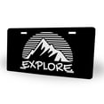 thumbnail image 2 of Yehwow Camping Hiking Mountains Explore Metal Car Plate Aluminum License Plate, 2 of 6