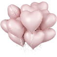 thumbnail image 3 of 10 globos de aluminio con forma de corazón de 18 pulgadas, color rosa y verde salvia, para fiestas de cumpleaños, San Valentín, bodas y aniversarios, 3 of 5