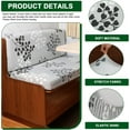 thumbnail image 4 of Bilqis Dinette Cushion Covers Printed Elastic Camper Cushion Slipcover Stretchable Loveseat Sofa Chair Cover Furniture Protector for RV Camper Car Bench 1 Backrest Cover & 1 Bench Cover, 4 of 4