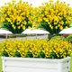 thumbnail image 1 of Lnoicy 20 Piezas De Flores Artificiales Para Decoración De Flores De Plástico Al Aire Libre, Flores Artificiales Resistentes A Los Rayos Uv, Arbustos, Plantas Artificiales Para Interior, Exterior, Jar, 1 of 5