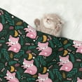 thumbnail image 2 of Pofeuu Pink Sleeping Fox Print Puppy Blanket,Dog Blankets,Pet Blanket Cozy Cat Blankets for Indoor Cats, Fuzzy Pet Blanket for Kitten Doggy Dog Blankets-Medium, 2 of 8