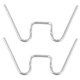 thumbnail image 5 of unbranded 2Ud Clips De Sujeción Para De Auto Soporte Metálico Resistente En Plata, 5 of 7