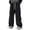 Black, variant on Men Cargo Pants Loose Solid Color Drawstring Elastic Waist Hip Hop Style Wide Leg Slacks Straight Leg Multi Pockets Streetwear Outdoor Travel Trousers