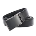 thumbnail image 2 of Qarigey Cinturón de cuero de traje Formal para hombre de tamaño aleatorio, pretina ajustable para adultos con hebilla automática, accesorios de ropa Ropa, zapatos y accesorios Miscelánea Negro Qarigey AP012835-01, 2 of 6