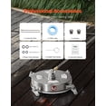 thumbnail image 6 of VEVOR 14" Pressure Washer Surface Cleaner, Stainless Steel Pressure Washer Attachments with 4 Wheels, 4000 Max PSI, 1/4 Quick Connector, 2 Spray Nozzles, 2 Extended Wands for Concrete, Patio, Deck, 6 of 9