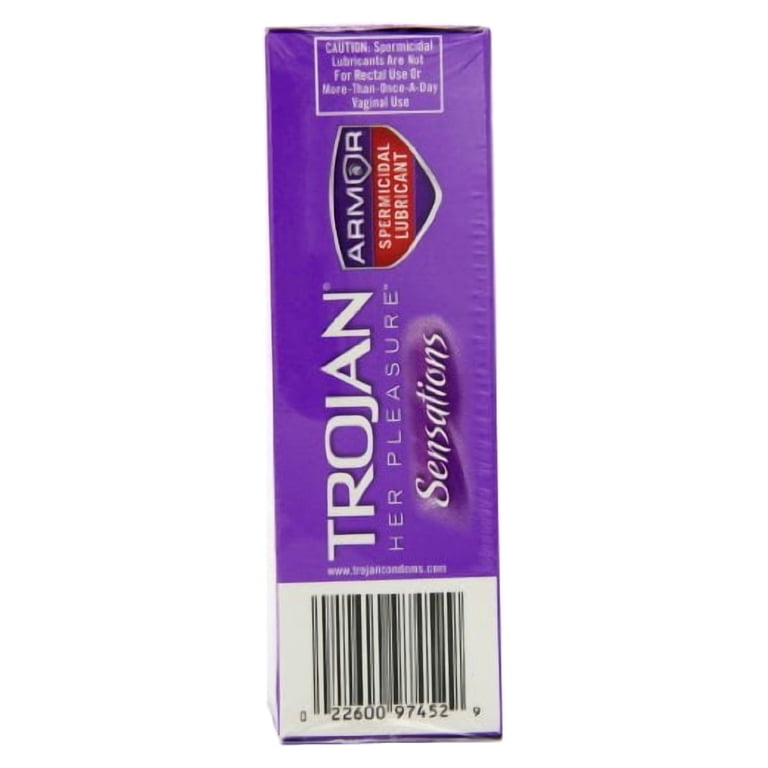 Trojan Her Pleasure Sensations Spermicidal Lubricated Condoms, 12ct HSA/FSA  Eligible - Walmart.com