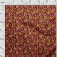 thumbnail image 2 of oneOone Cotton Jersey Brown Fabric Batik Sewing Fabric By The Yard Printed Diy Clothing Sewing Supplies 58 Inch Wide, 2 of 4