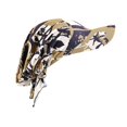 thumbnail image 4 of Visera con ala, pañuelo estampado para la cabeza, bandana, turbante, gorro para la cabeza, para la playa y actividades al aire libre. Caqui, 4 of 9