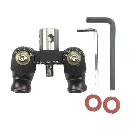 Bow Stabilizer Double Sided V Bar Connector Mount Shock Absorber Black