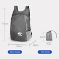 thumbnail image 3 of Mochila plegable para viajes al aire libre, impermeable, deportes, senderismo, mochilas (gris), 3 of 5