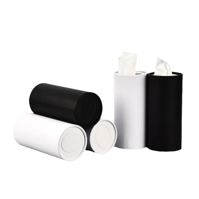 Miangastore Cylinder Tissue Holder Paper Assorted Color Office Use 4Pcs 5.89X2.75X2.75in