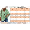 thumbnail image 4 of UVN Womens Summer Blouses Bohemian 3/4 Bell Sleeve Shirts for Women V Neck Flowy Casual Pleated Tops, 4 of 4