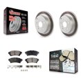 thumbnail image 1 of Transit Auto Rear Coated Disc Brake Rotors and Ceramic Pads Kit for Car Toyota Prius V Mirai KGT-102211, 1 of 11