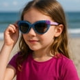 thumbnail image 7 of Foster Grant Girls Kids Mermaid Be Mer-Mazing Cat Eye Full Rim Sunglasses, Purple Frame, Purple Mirror Lenses, 46mm, 7 of 7