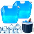 thumbnail image 1 of 2-pack ice bath bags, large capacity bathtub freezer bag, cold bath accessories, ice bath at home, suitable for athletes, portable ice bucket, 1 of 4