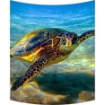 thumbnail image 1 of Tapiz de Arte de Pared ABPHQTO Tortuga Marina Submarina 100x150 cm, 1 of 1