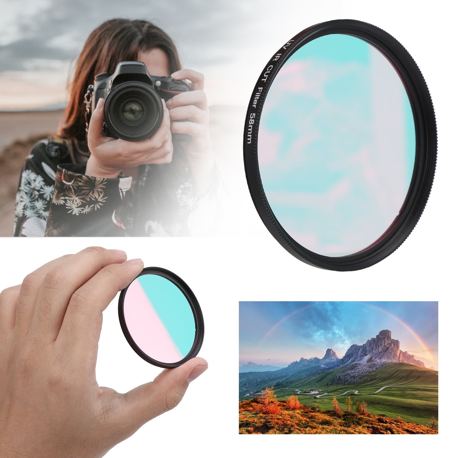 Camera Optical Glass -Ir Cut Filter Infrared Pass Lens Filter For