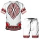 thumbnail image 4 of Traje con estampado digital 3D de pueblos indígenas africanos de estilo retro, camiseta y pantalones cortos de hip hop, chándal masculino/femenino, top de verano, 4 of 5