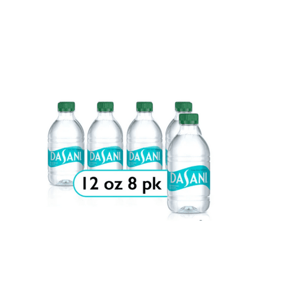 DASANI Purified Bottled Water, 12 fl oz Bottles, 8 Pack