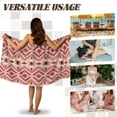 thumbnail image 5 of Yuyamidu Aztec Ethnic Gemoetric Shower Wrap for Women Pink Bath Wrap Quick Dry Bath Body Towel Wrap Lightweight Knee Length Bath Towels Spa Shower Wrap Robe Size XL, 5 of 7
