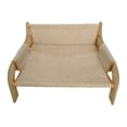 thumbnail image 4 of Cama elevada para gatos, salón para dormir, resistente, decorativa, rascador, reclinable, elevada para gatos Tela de lino, 4 of 8