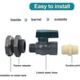 thumbnail image 4 of Connector Pvc Water Tanks 3/4 Inch Pvc Rain Barrel Faucet With Bulkhead Fitting And Hose Adapter, 4 of 5