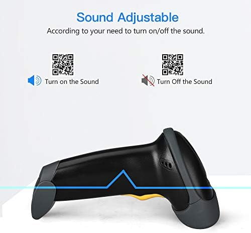 Tekola EYH2 Handheld USB 2D Barcode Scanner, Wired Automatic QR Code Scanner PDF417 Data Matrix Bar Code Reader with Long USB Cable for POS Mobile Payment, Convenience Store, Supermarket, Warehouse
