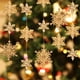 thumbnail image 4 of 10Pcs Plastic Crystal Snowflake Ornament Acrylic Transparent Snowflake for Winter Home New Year Christmas Tree DIY Decoration, 4 of 5