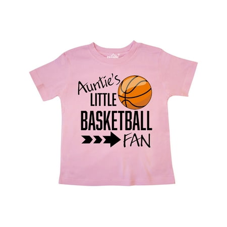 

Inktastic Auntie s Little Basketball Fan Gift Toddler Boy or Toddler Girl T-Shirt