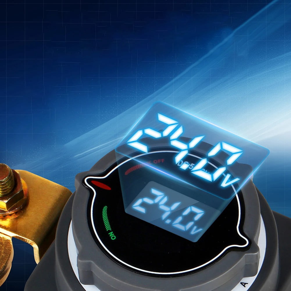 AFQH Battery Disconnect Switch With Voltmeter Yacht RV Battery Disconnect Switch