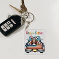 thumbnail image 4 of Happy Easter Basset Hound American Flag Truck Acrylic Keychain Bassets Dog Breed Lovers Gifts Idea Collar Charm Tag Keyring - 03001, 4 of 5