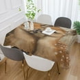 thumbnail image 5 of BZSMCE Square Tablecloth Deers Pattern Pattern Tableclothes, 5 of 9