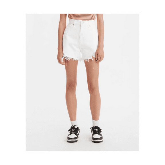 Levi's Women's High-Rise Mom Jean Shorts - White, 26