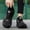 black, variant on Men's Outdoor Workout Sneakers, Summer breathable running shoes, flexible non-slip outsole, shock cushion support for fitness, hiking and urban daily use.