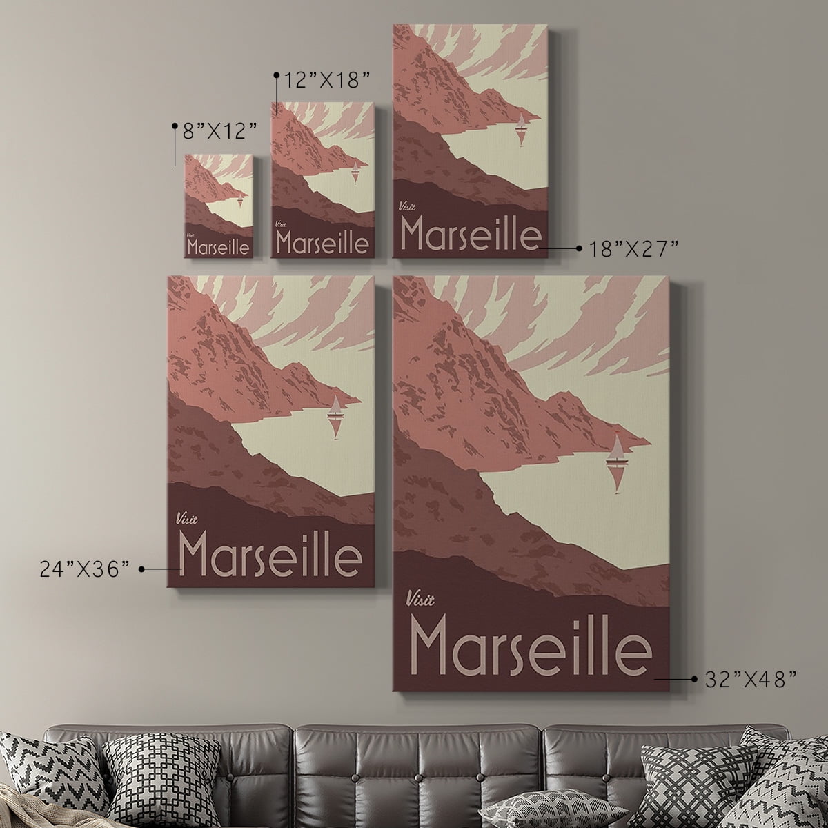 French Coast I Premium Gallery Wrapped Canvas - Ready to Hang