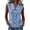 #206-Blue, variant on Women's Casual Lapel Collar Sleeveless Button Front Linen Blouse Solid Color Top Gifts