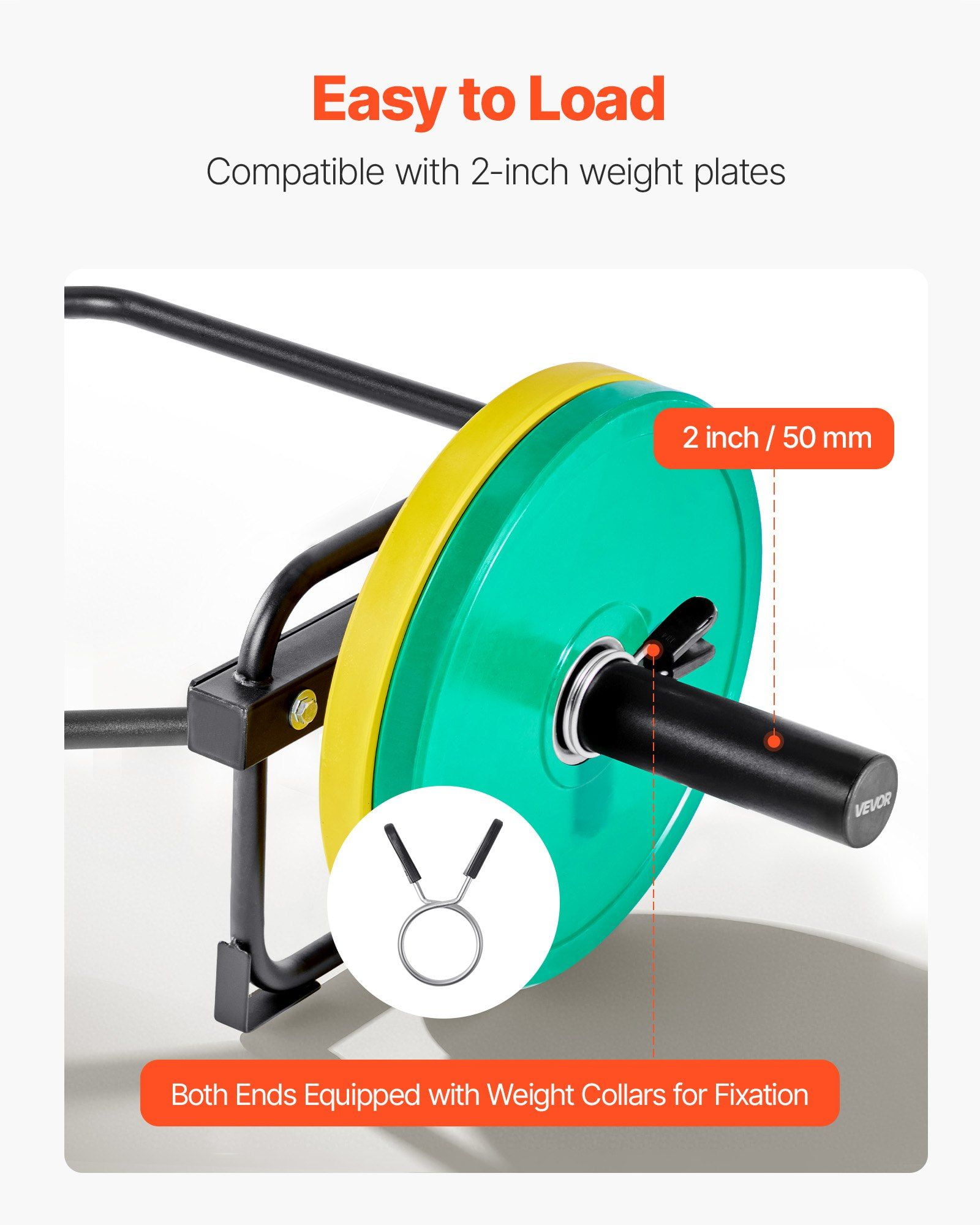 Hex Bar Trap Bar 2 Inch 500 LBS Capacity Shrug Bar for Weightlifting Strength Training Home Gym Squats Deadlifts Shoulder Presses Black