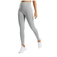thumbnail image 2 of SELONE Tights for Women Workout Butt Lifting Gym Long Length Seamless High Waist Running Sports Yogalicious Utility Dressy Everyday Soft Jeggings Athletic Leggings for Women 30-Gray M, 2 of 3