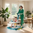 thumbnail image 5 of HDUTNGISN Green 6-in-1 Foldable Baby Walker for 6-24 Months,Bouncer,Tray & Music, 5 of 13